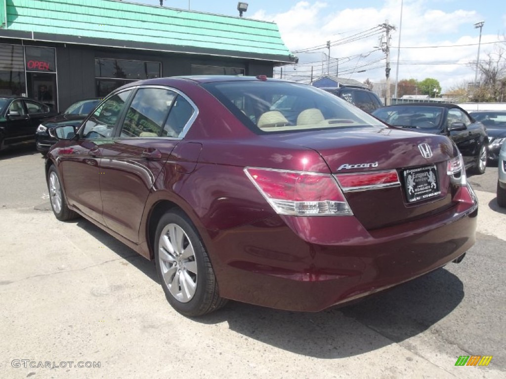 2011 Accord EX-L Sedan - Basque Red Pearl / Gray photo #4