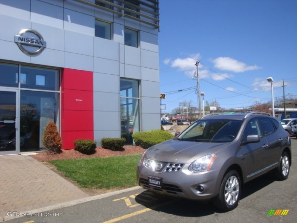 2011 Rogue SV AWD - Gotham Gray Metallic / Gray photo #28