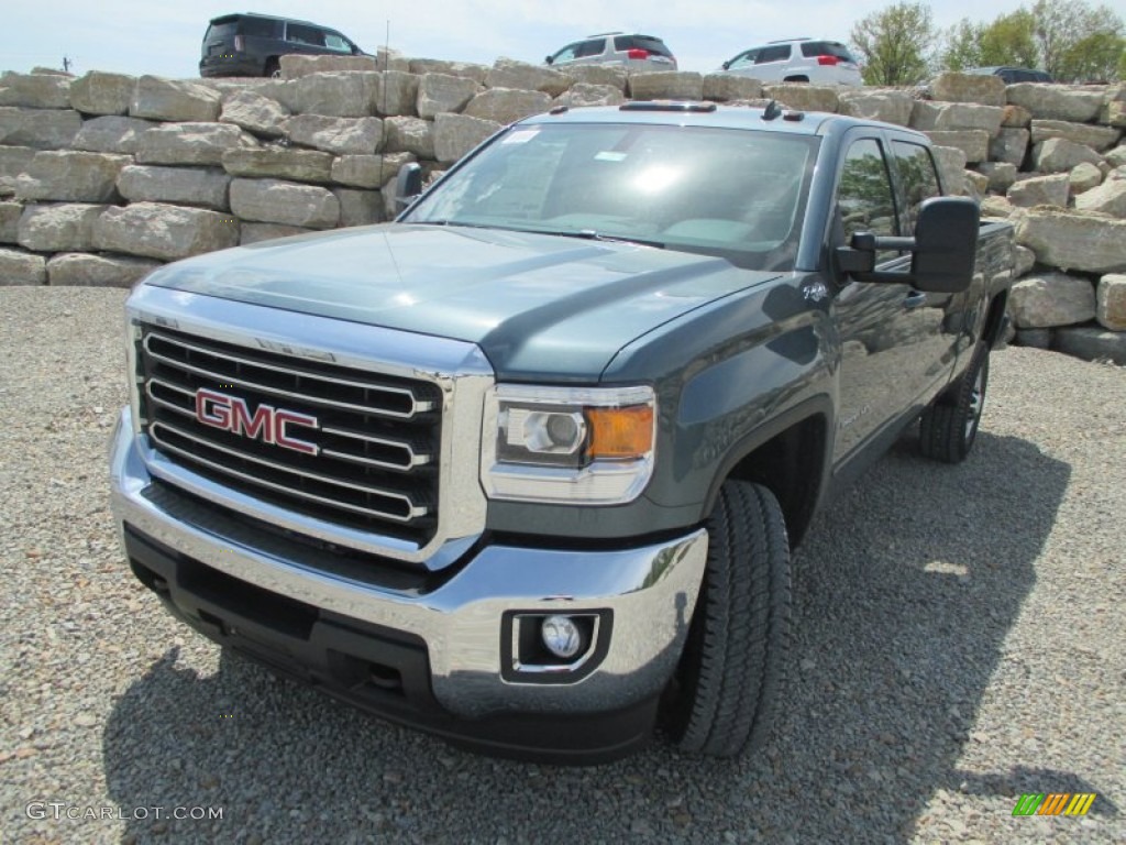 2015 Sierra 2500HD SLE Crew Cab 4x4 - Stealth Gray Metallic / Jet Black photo #2