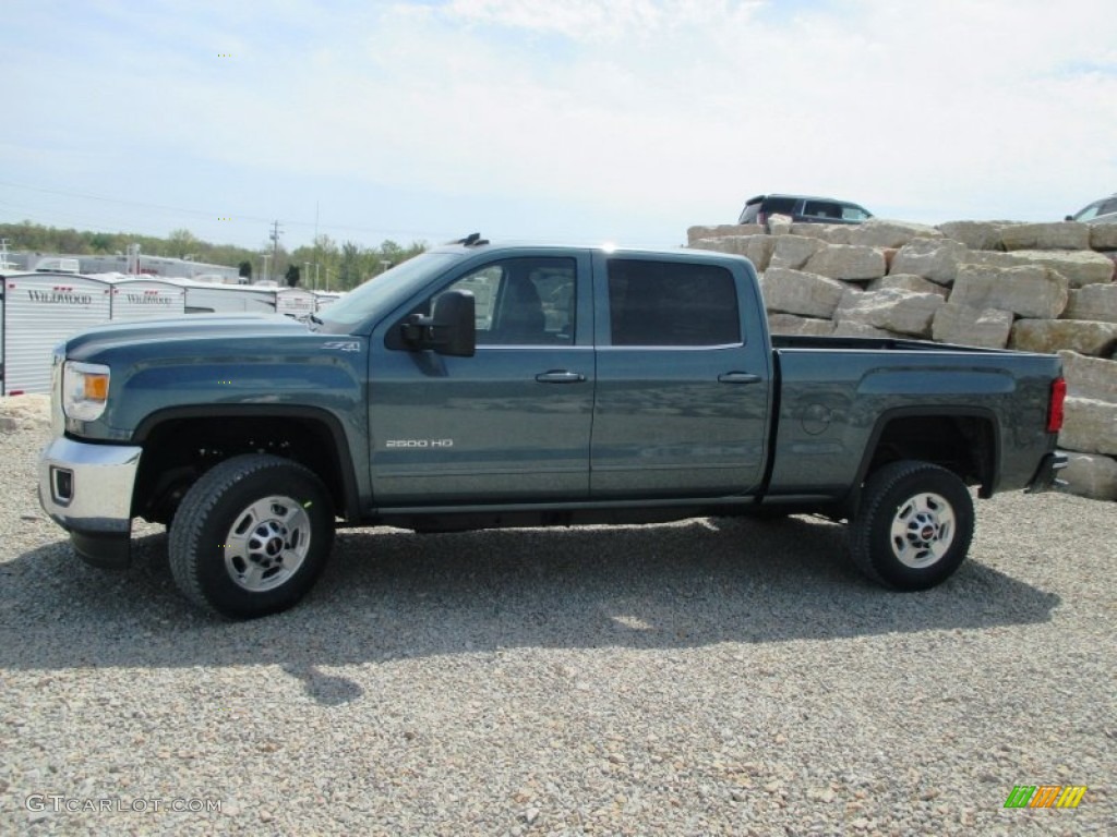 2015 Sierra 2500HD SLE Crew Cab 4x4 - Stealth Gray Metallic / Jet Black photo #3