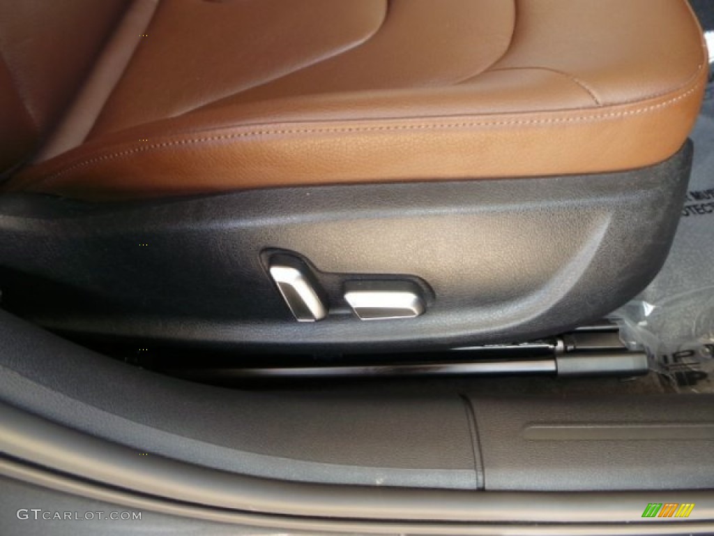 2014 A4 2.0T Sedan - Dakota Grey Metallic / Chestnut Brown/Black photo #37