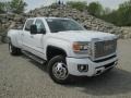 Summit White 2015 GMC Sierra 3500HD Denali Crew Cab 4x4 Dual Rear Wheel Exterior