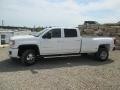 Summit White - Sierra 3500HD Denali Crew Cab 4x4 Dual Rear Wheel Photo No. 3