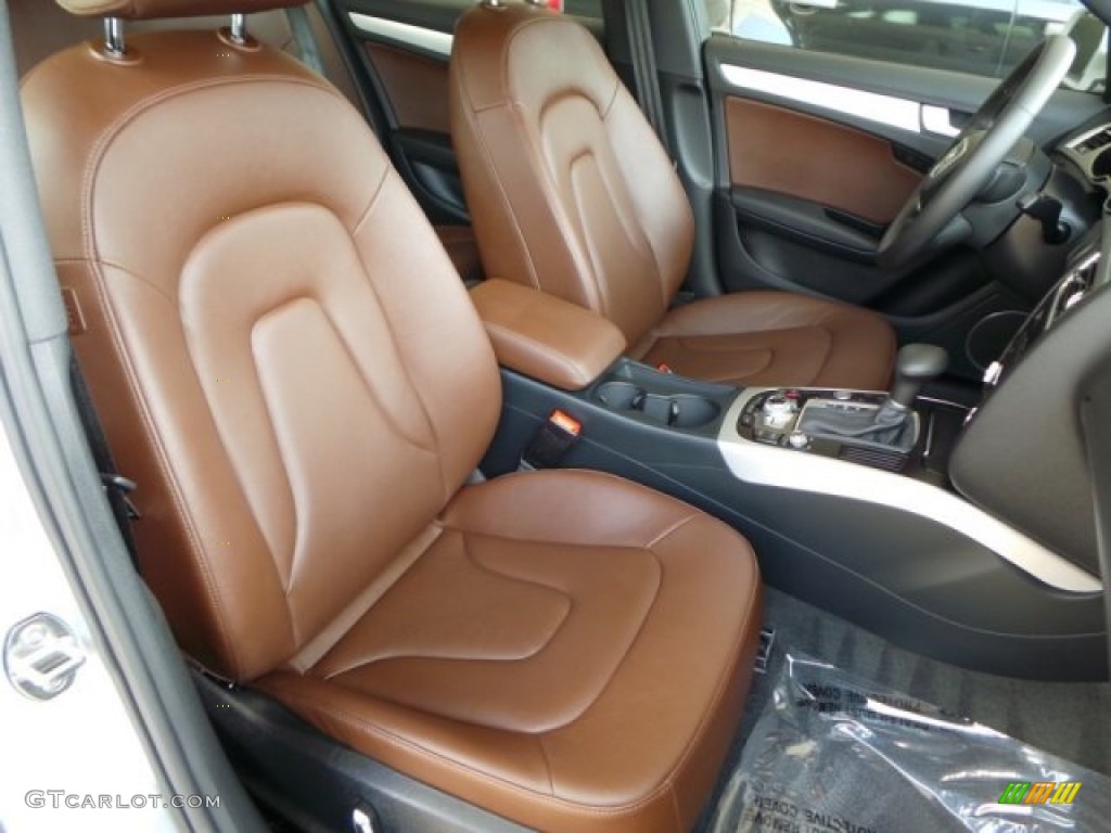 2014 A4 2.0T Sedan - Ice Silver Metallic / Chestnut Brown/Black photo #40