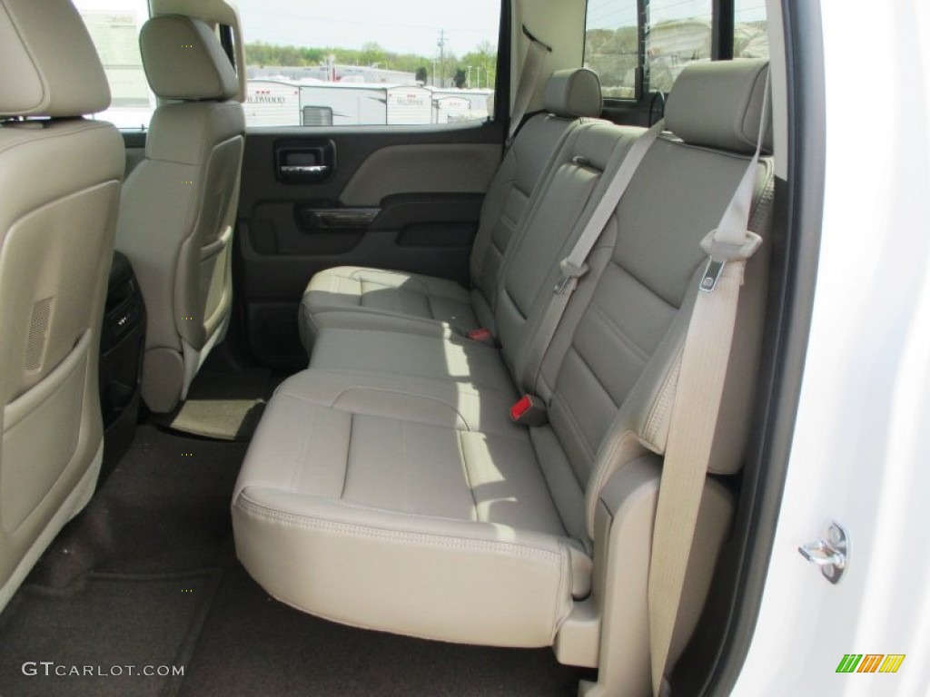 2015 GMC Sierra 3500HD Denali Crew Cab 4x4 Dual Rear Wheel Rear Seat Photo #93193780