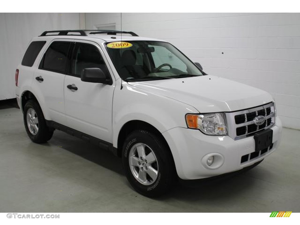 2009 Escape XLT 4WD - Oxford White / Stone photo #5