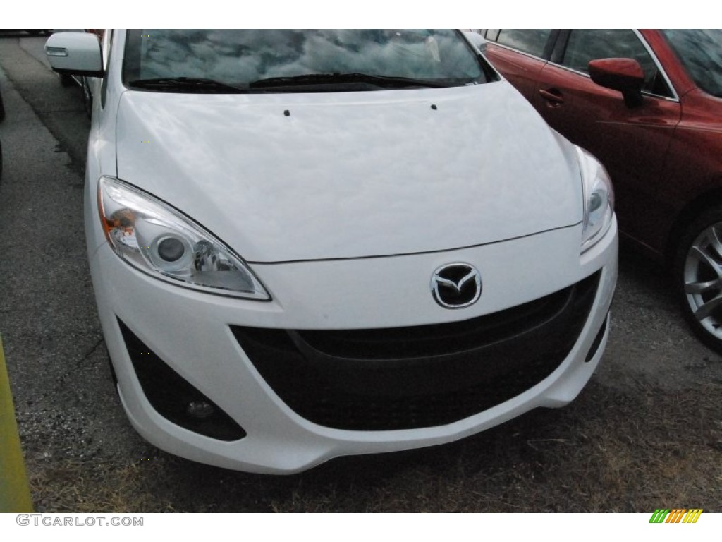 2014 MAZDA5 Touring - Crystal White Pearl / Sand photo #4