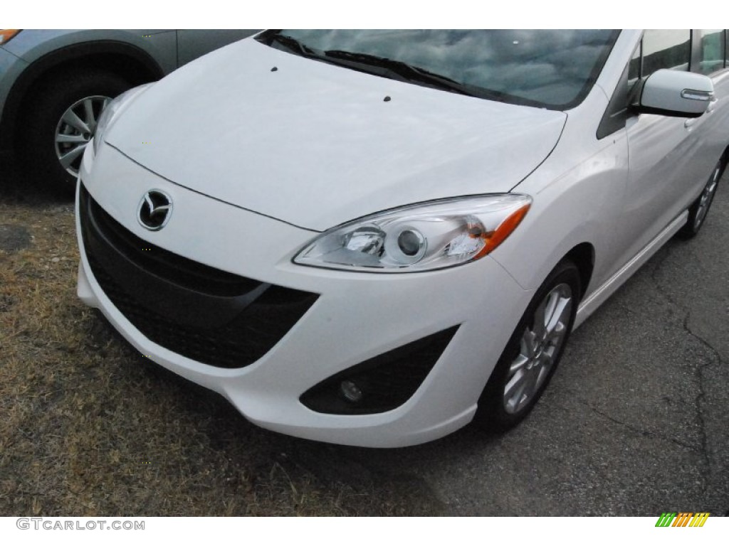 2014 MAZDA5 Touring - Crystal White Pearl / Sand photo #5