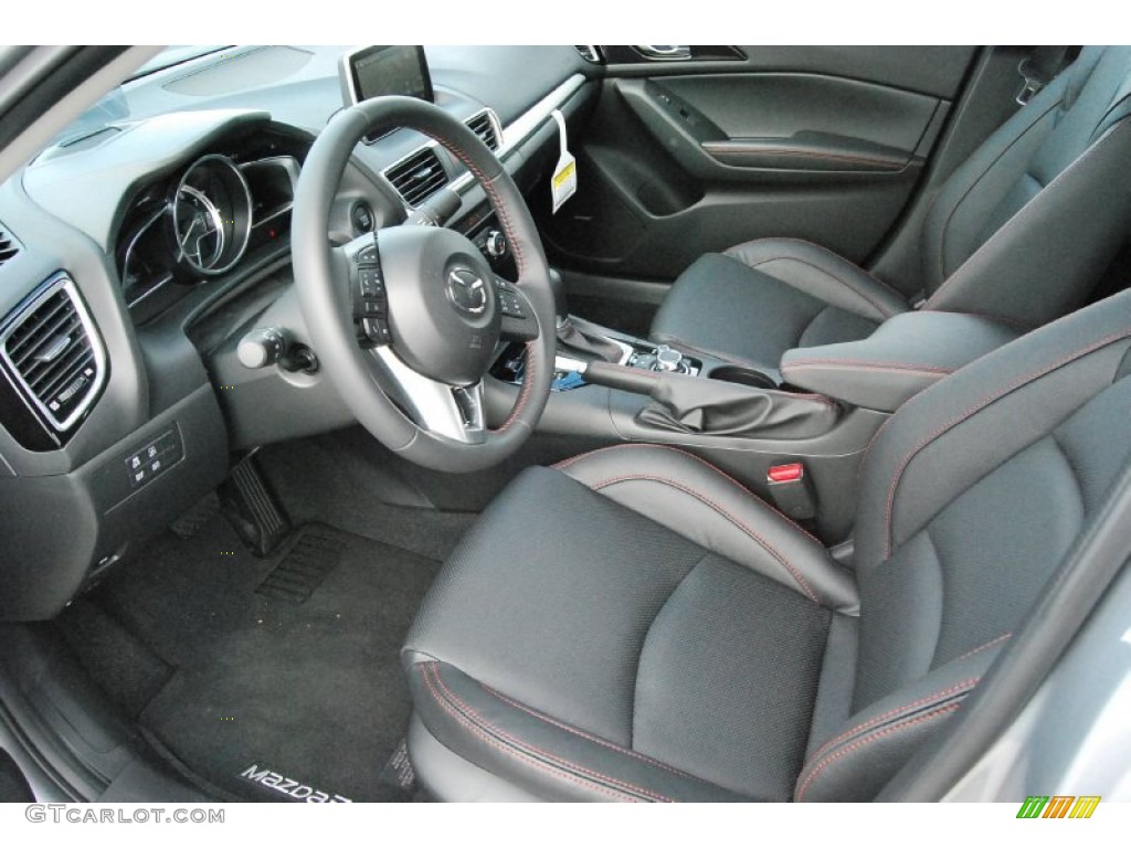Black Interior 2014 Mazda MAZDA3 s Grand Touring 4 Door Photo #93199315