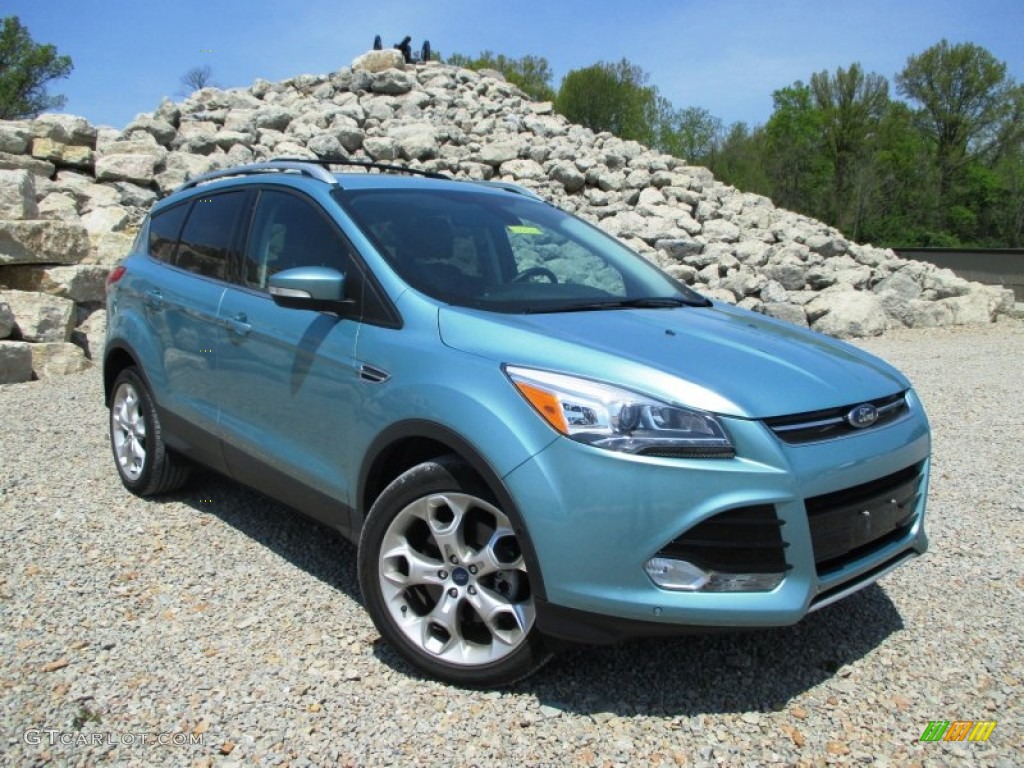Frosted Glass Metallic 2013 Ford Escape Titanium 2.0L EcoBoost 4WD Exterior Photo #93199342