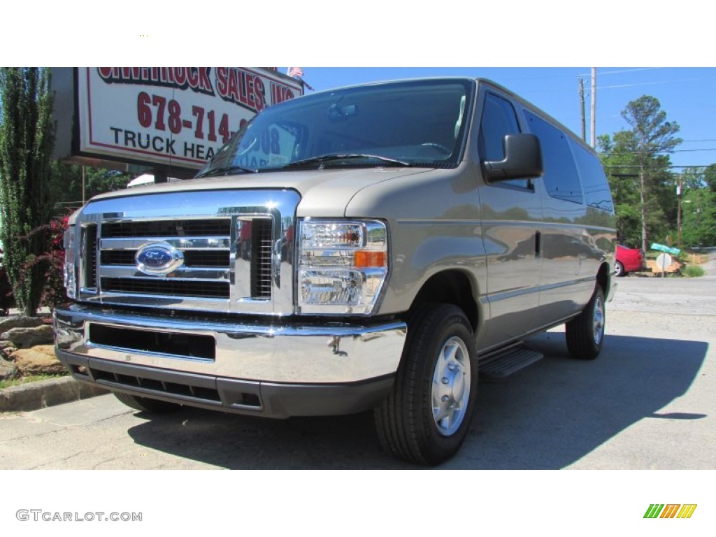 2013 E Series Van E350 XLT Passenger - Pueblo Gold Metallic / Medium Pebble photo #1