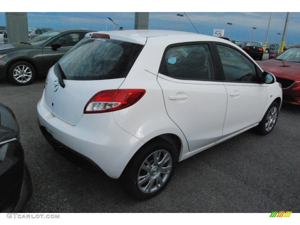 2014 Mazda2 Sport - Crystal White Pearl / Black photo #3