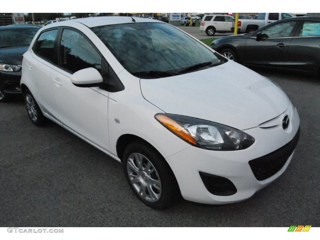 2014 Mazda2 Sport - Crystal White Pearl / Black photo #4