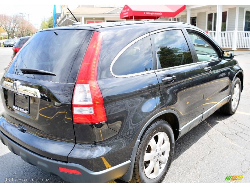2008 CR-V EX-L 4WD - Nighthawk Black Pearl / Black photo #6