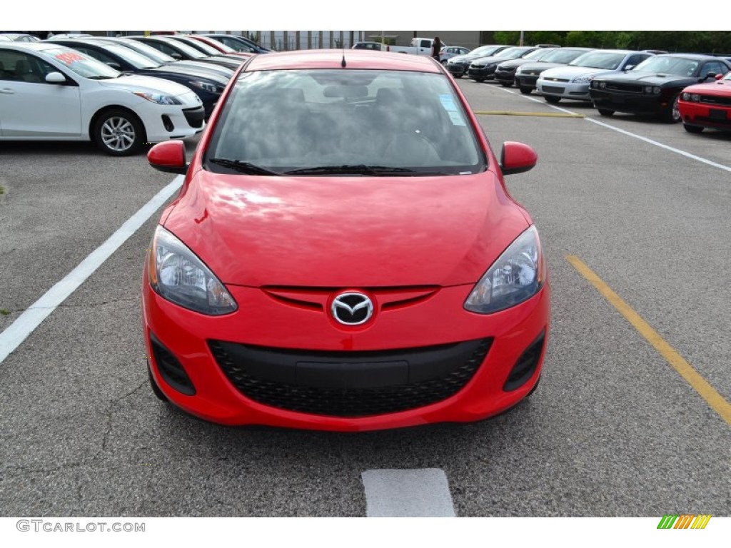 2014 Mazda2 Sport - True Red / Black photo #8