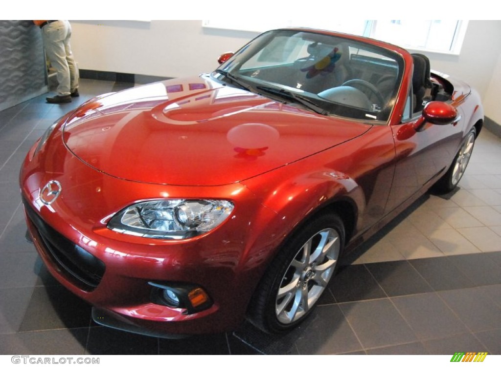 2014 MX-5 Miata Grand Touring Roadster - Zeal Red / Black photo #1