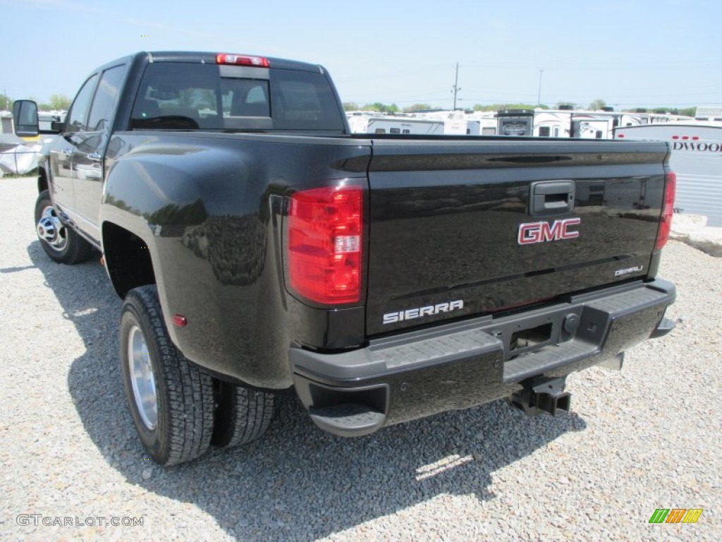 Onyx Black 2015 GMC Sierra 3500HD Denali Crew Cab 4x4 Dual Rear Wheel Exterior Photo #93206627