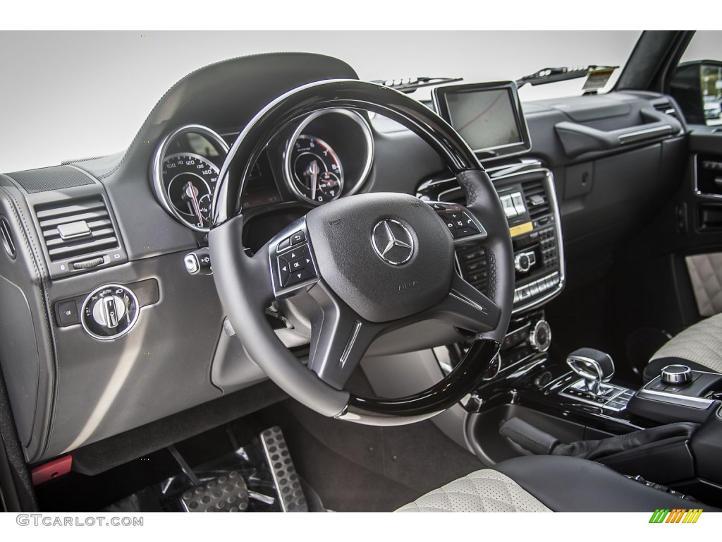 2014 Mercedes-Benz G 63 AMG designo Porcelain/Black Dashboard Photo #93206795