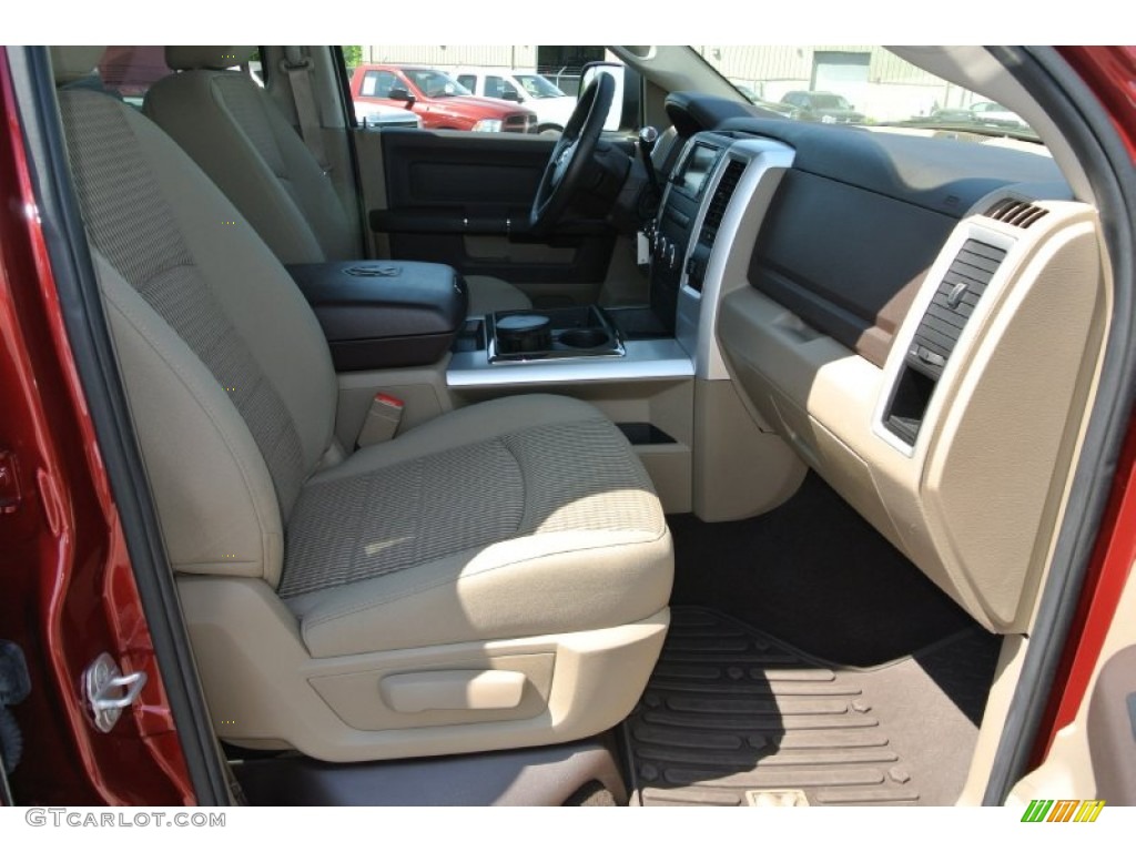 2012 Ram 2500 HD SLT Crew Cab 4x4 - Deep Molten Red Pearl / Light Pebble Beige/Bark Brown photo #22