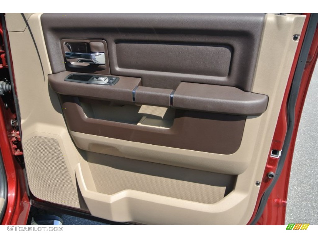 2012 Ram 2500 HD SLT Crew Cab 4x4 - Deep Molten Red Pearl / Light Pebble Beige/Bark Brown photo #23