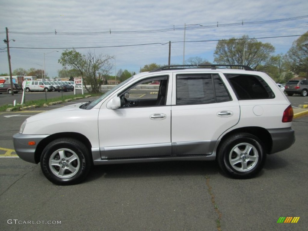 2004 Santa Fe GLS 4WD - Nordic White / Gray photo #1