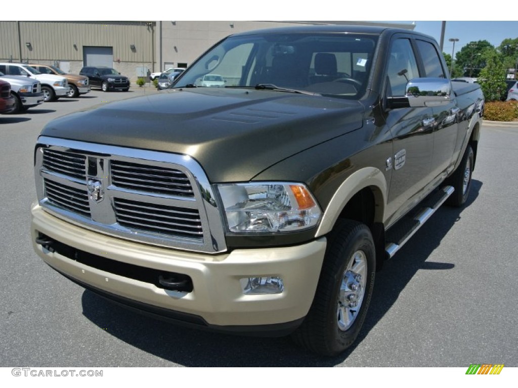 2011 Ram 2500 HD Laramie Longhorn Crew Cab 4x4 - Sagebrush Pearl / Light Pebble Beige/Bark Brown photo #1