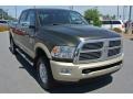 2011 Sagebrush Pearl Dodge Ram 2500 HD Laramie Longhorn Crew Cab 4x4  photo #2