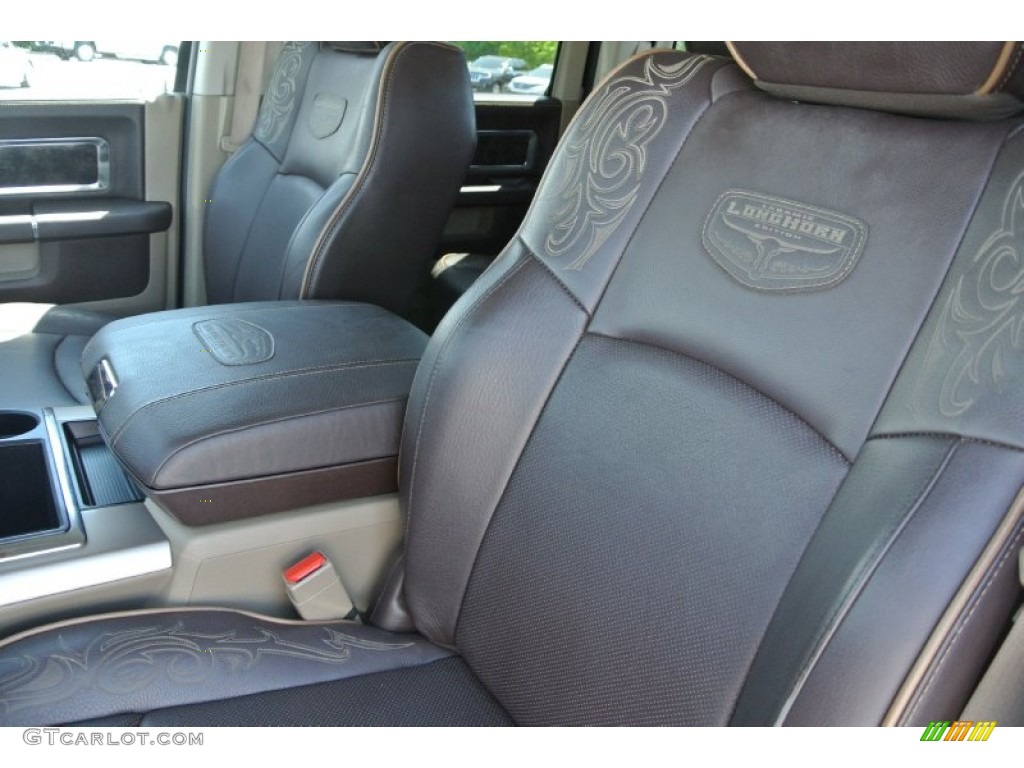 2011 Ram 2500 HD Laramie Longhorn Crew Cab 4x4 - Sagebrush Pearl / Light Pebble Beige/Bark Brown photo #11