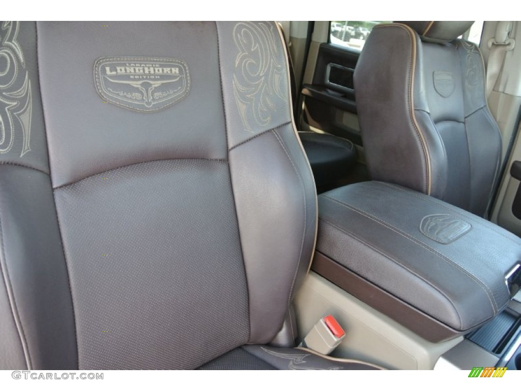 2011 Ram 2500 HD Laramie Longhorn Crew Cab 4x4 - Sagebrush Pearl / Light Pebble Beige/Bark Brown photo #23