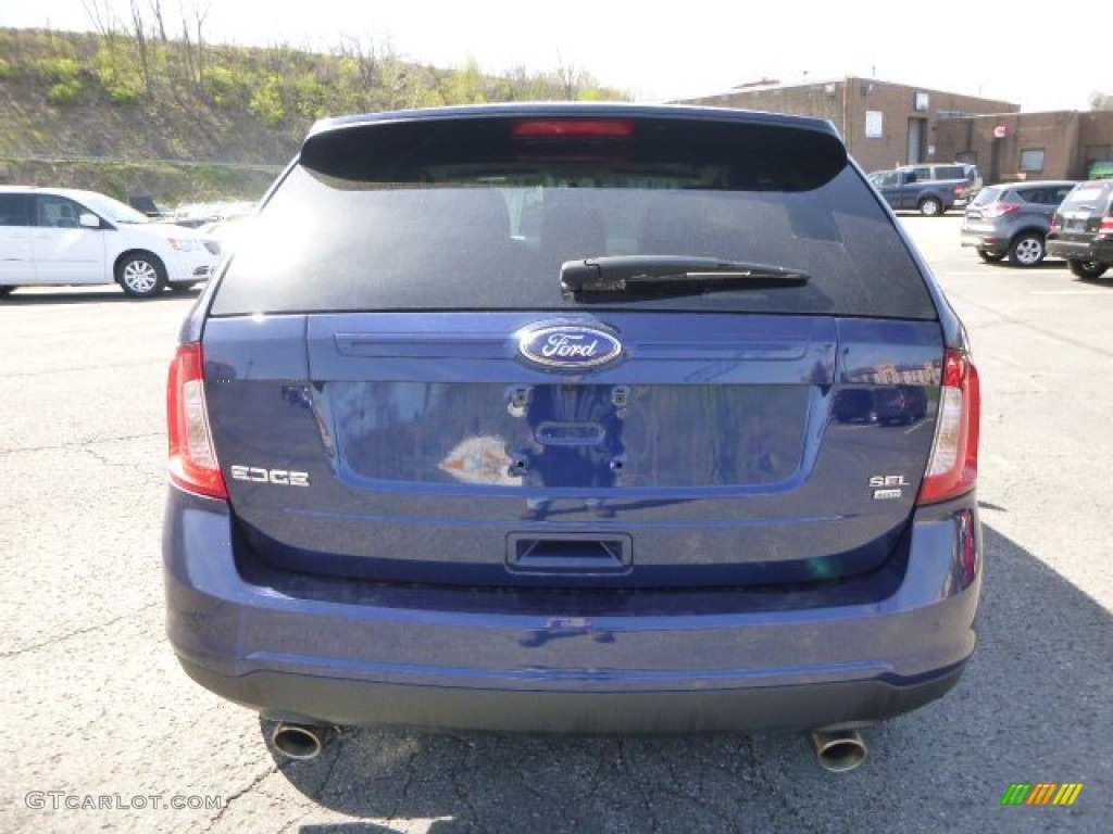 2012 Edge SEL AWD - Dark Blue Pearl Metallic / Charcoal Black photo #3