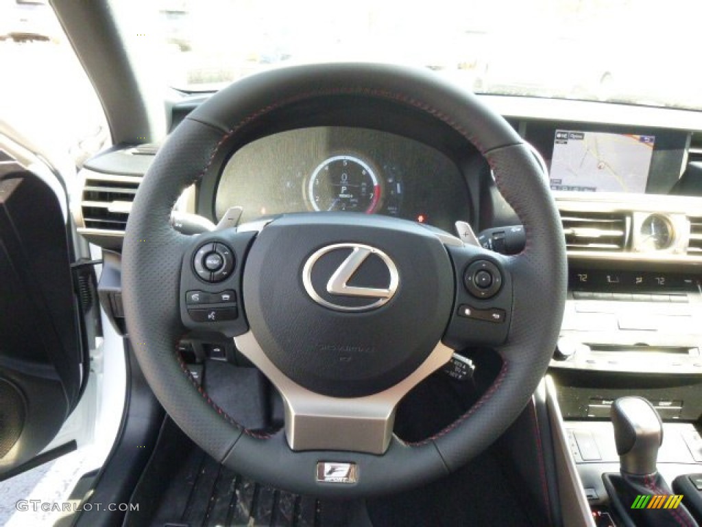 2014 Lexus IS 350 F Sport AWD Rioja Red Steering Wheel Photo #93212225