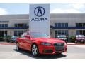 Brilliant Red 2009 Audi A4 2.0T Premium quattro Sedan