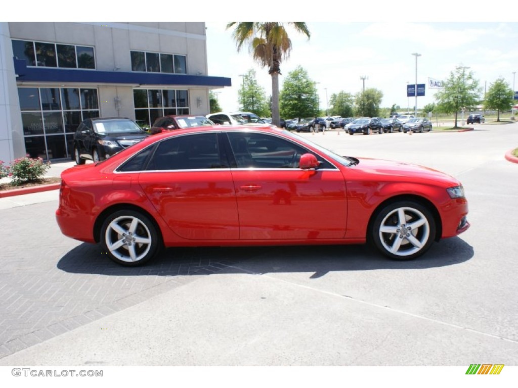 2009 A4 2.0T Premium quattro Sedan - Brilliant Red / Black photo #6