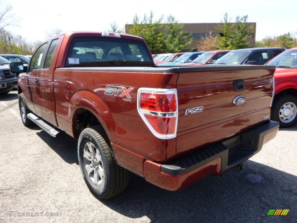 2014 F150 STX SuperCab 4x4 - Sunset / Steel Grey photo #4