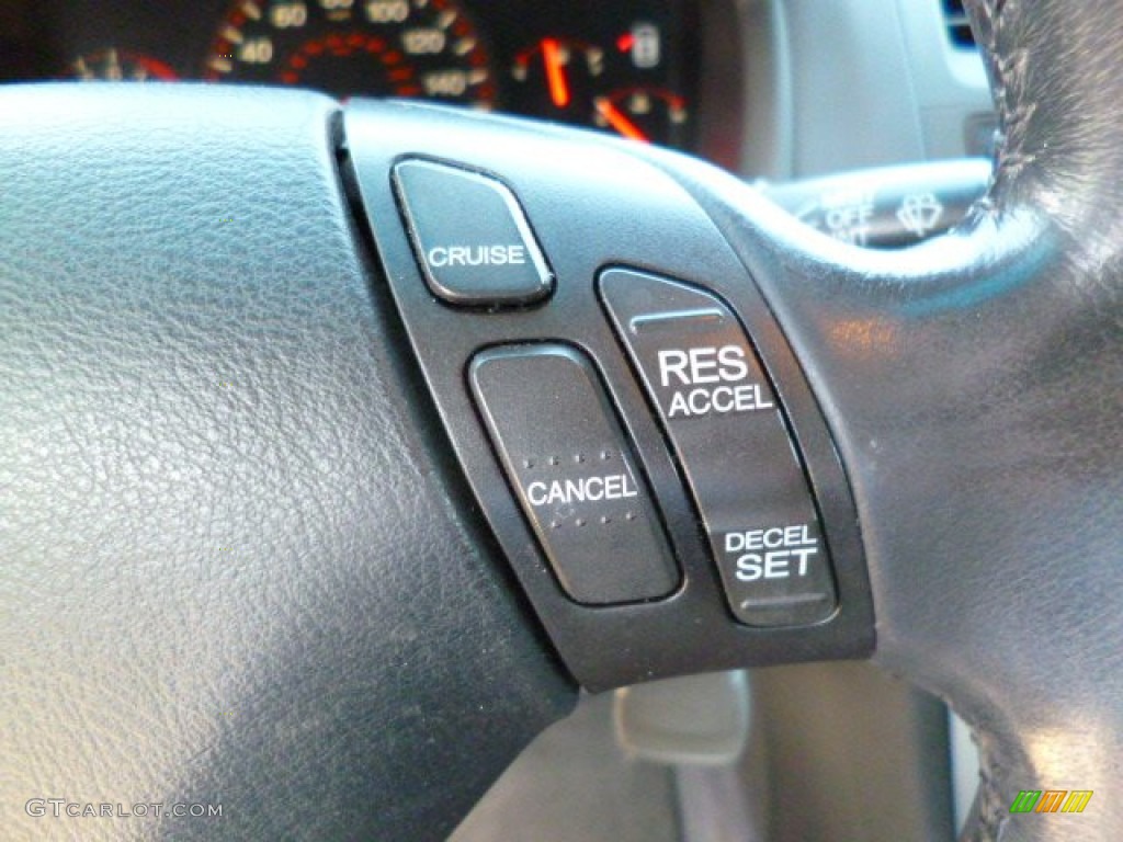 2003 Accord EX V6 Coupe - Satin Silver Metallic / Black photo #18