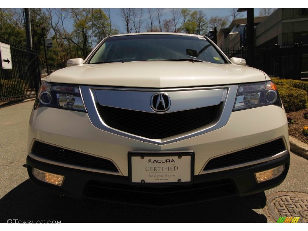 2011 MDX Technology - Aspen White Pearl / Taupe photo #2