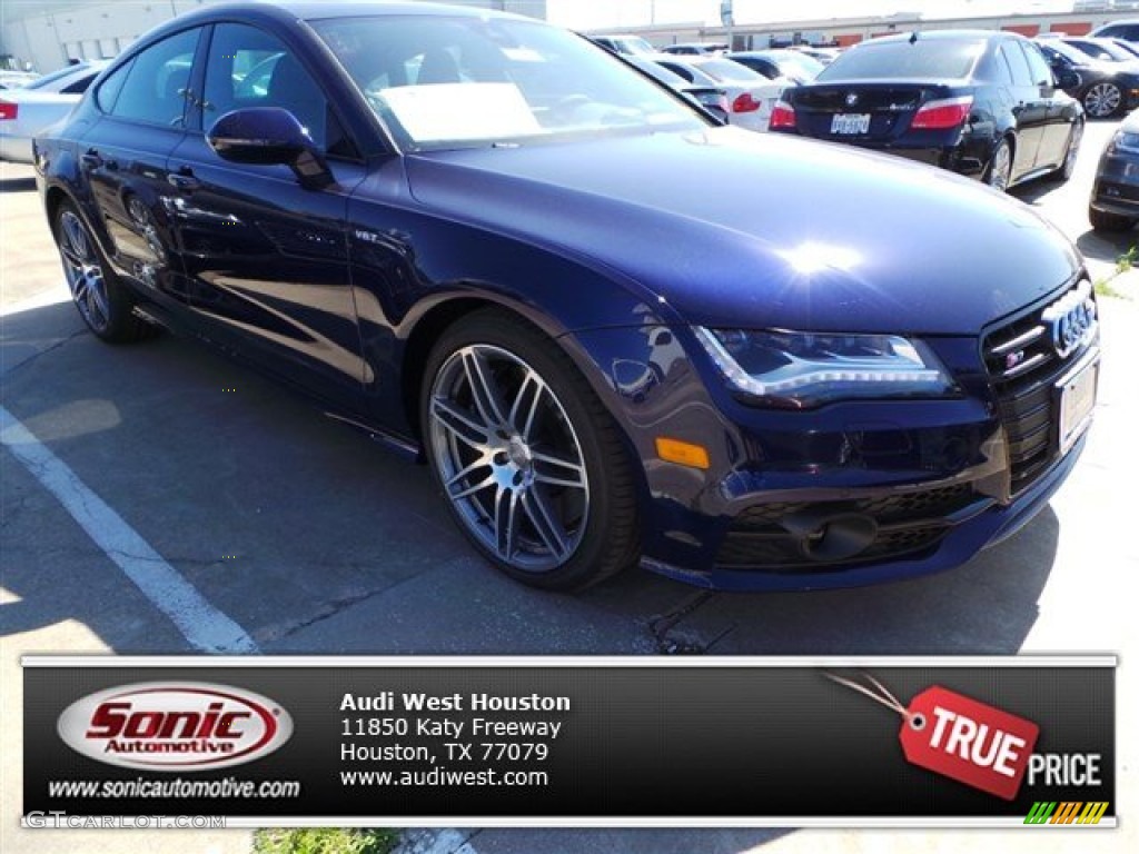 2014 S7 Prestige 4.0 TFSI quattro - Estoril Blue Metallic / Black Valcona w/Diamond Contrast Stitching photo #1