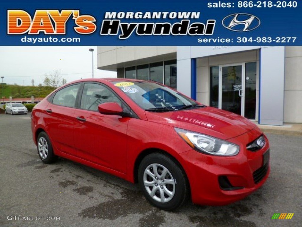 Boston Red Hyundai Accent