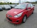 2012 Boston Red Hyundai Accent GLS 4 Door  photo #3