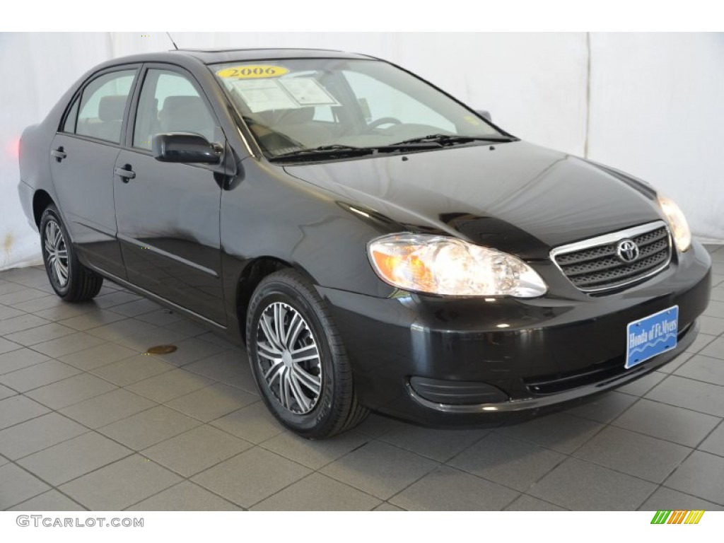 2006 Corolla LE - Black Sand Pearl / Beige photo #1