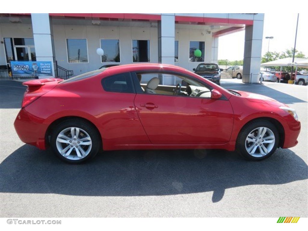 2010 Altima 2.5 S Coupe - Red Alert / Charcoal photo #8