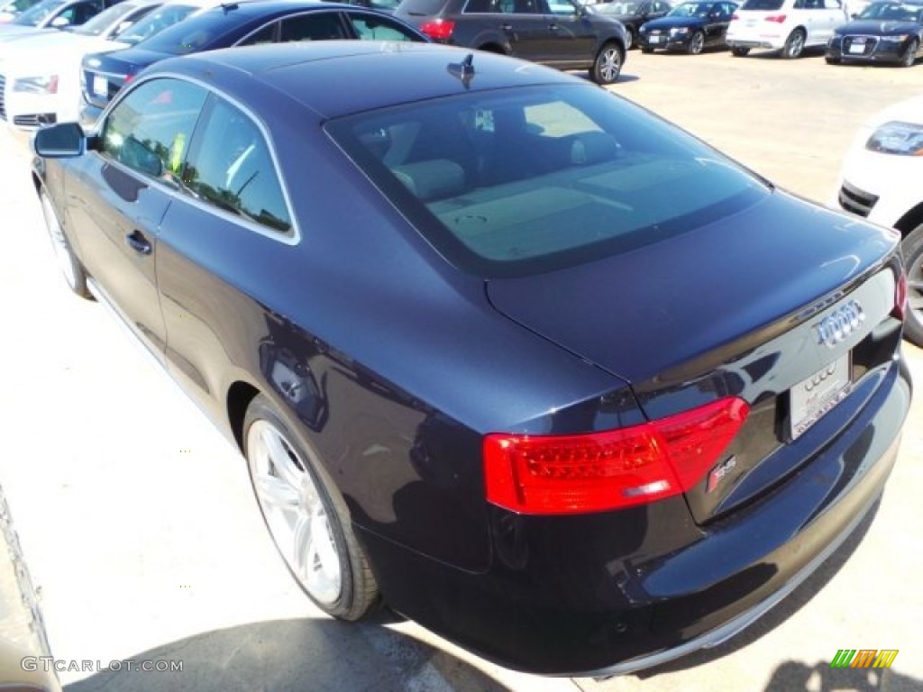 2014 S5 3.0T Premium Plus quattro Coupe - Moonlight Blue Metallic / Black/Lunar Silver photo #5