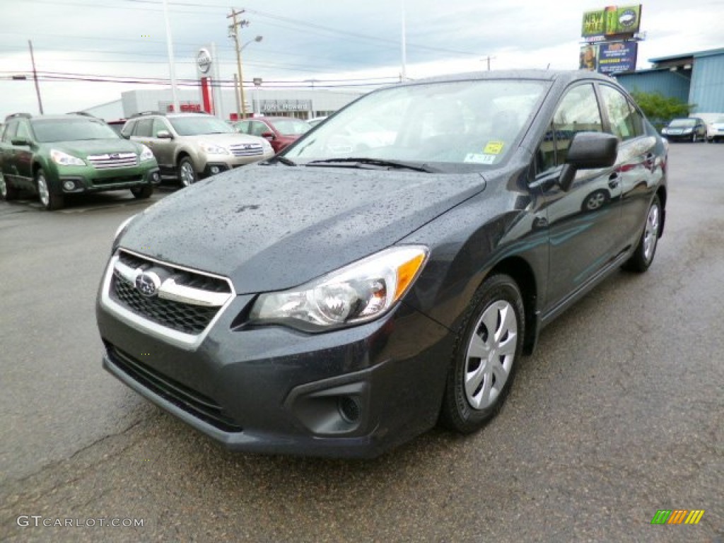 Dark Gray Metallic 2012 Subaru Impreza 2.0i 4 Door Exterior Photo #93222926