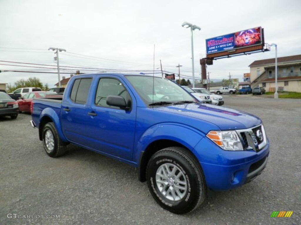 Metallic Blue Nissan Frontier