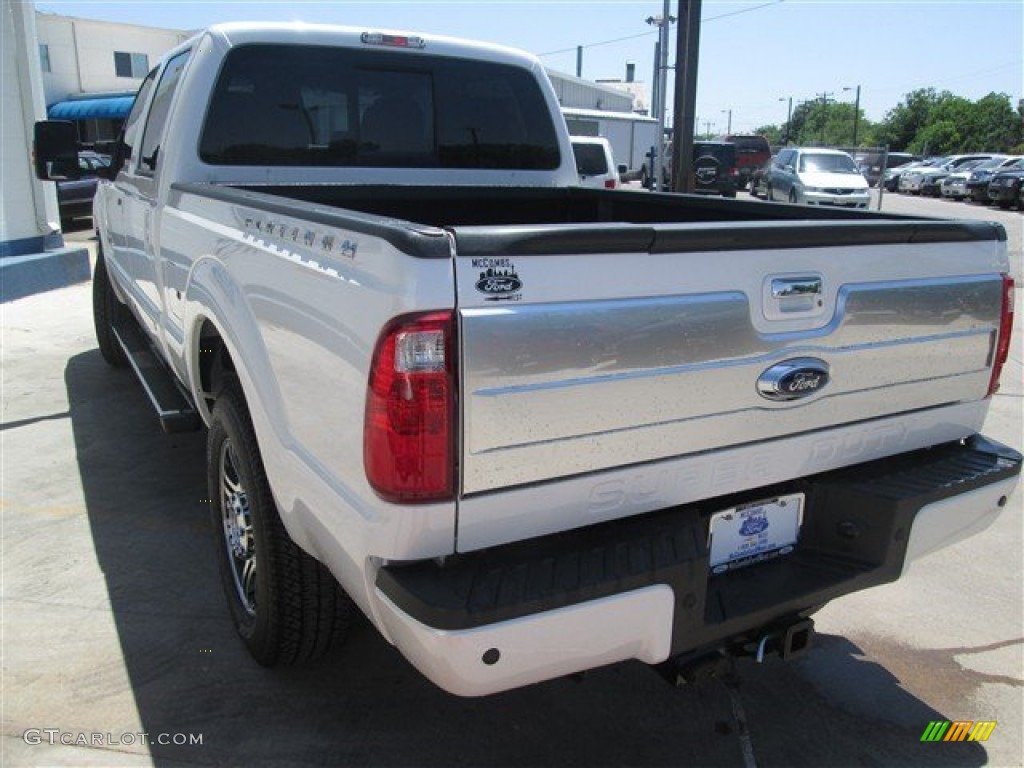 2015 F250 Super Duty Platinum Crew Cab 4x4 - White Platinum / Platinum Pecan photo #7