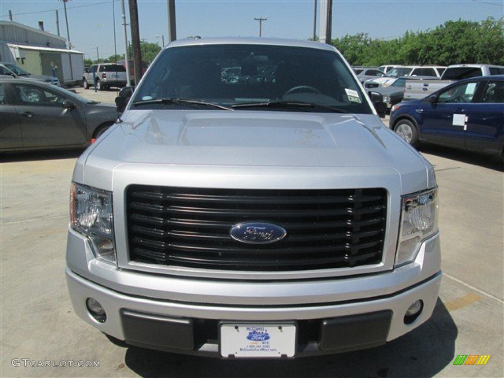 2014 F150 STX SuperCrew - Ingot Silver / Black photo #2