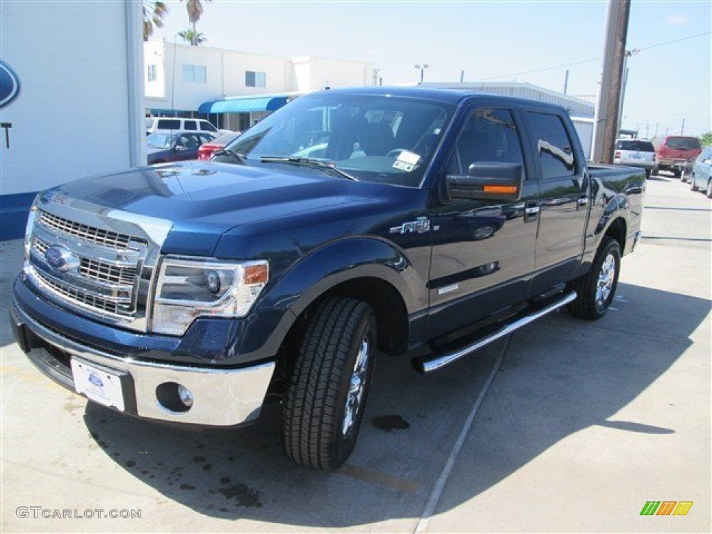 2014 F150 XLT SuperCrew - Blue Jeans / Steel Grey photo #1