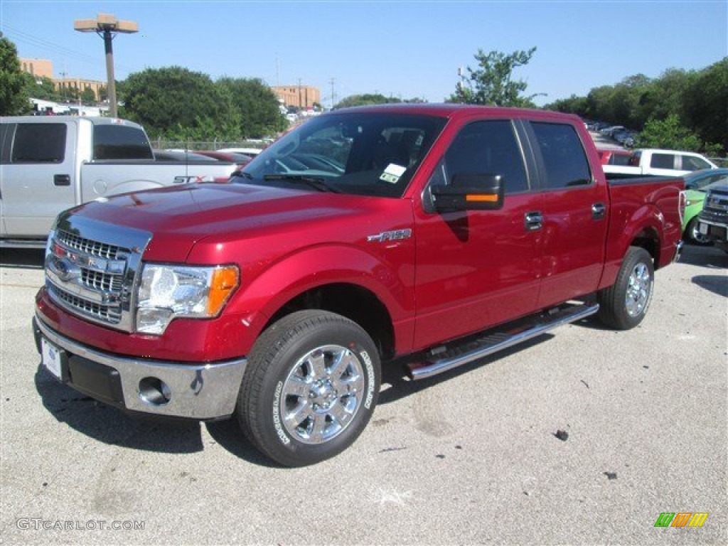 2014 F150 XLT SuperCrew - Ruby Red / Steel Grey photo #1