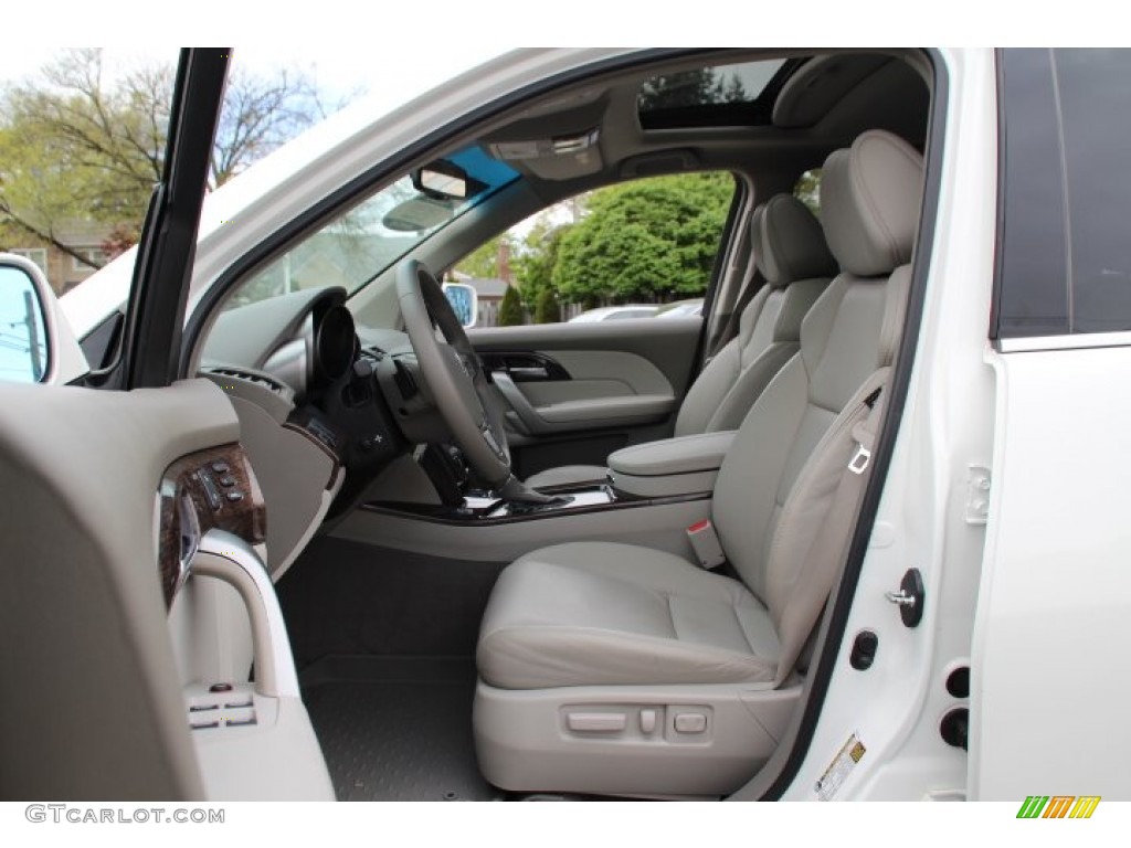 2011 MDX Technology - Aspen White Pearl / Taupe photo #11