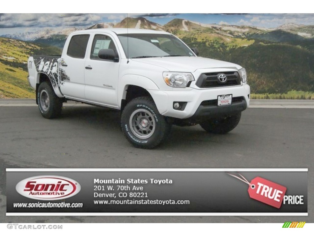 Super White Toyota Tacoma